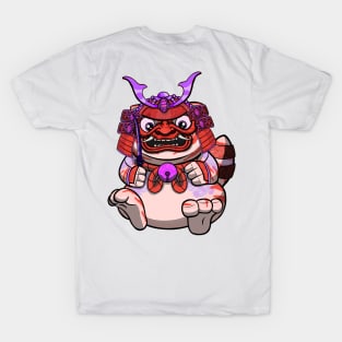 Samurai Cute Fat Cat T-Shirt